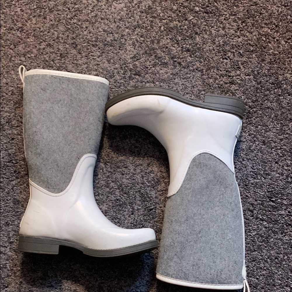 UGG Gray and White Winter Boots